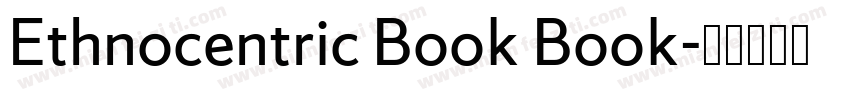 Ethnocentric Book Book字体转换